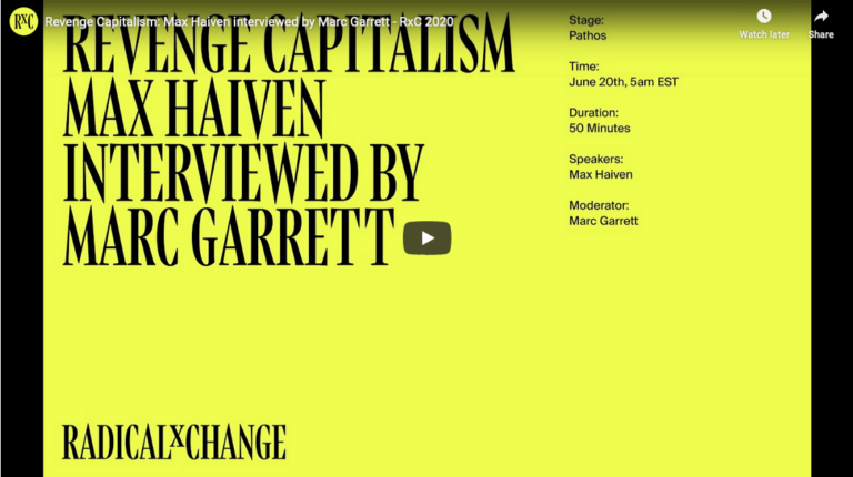 Revenge Capitalism conversation with Marc Garrett (video)